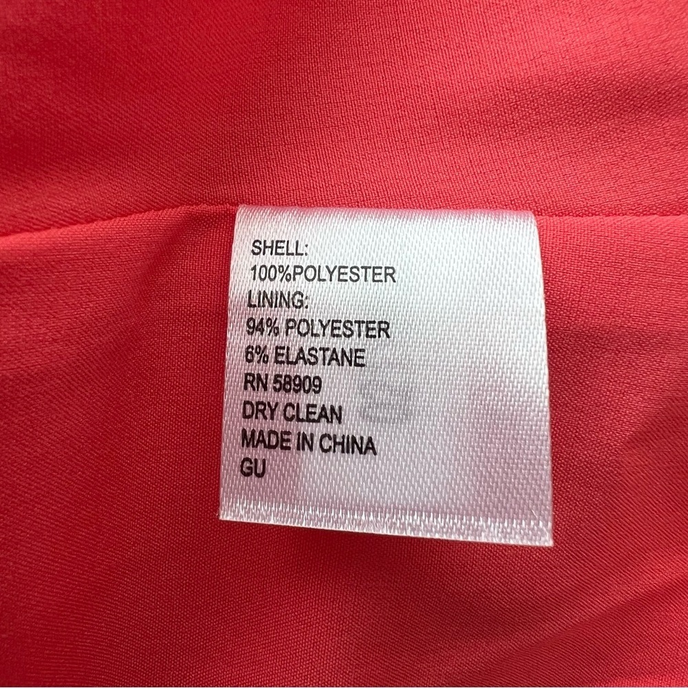 NWT Alex Marie Maternity Coral One Shoulder Dress Large - Picture 8 of 8